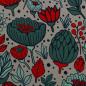 Preview: Canvas Garden Stories by Emjo Design Blumen auf Grau von Swafing